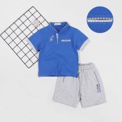 Bộ Thun Lửng Thể Thao Cổ Trụ Bé Trai Nets