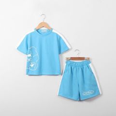 Bộ Thun Form Rộng In Gấu Bé Gái