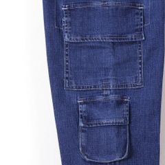 Quần Jean Dài Bé Trai Túi Hộp Kèm Dây Rút Ống Quần