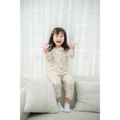 Bộ Đồ Ngủ Unisex Chất Liệu Thun Gân In Hoạ Tiết