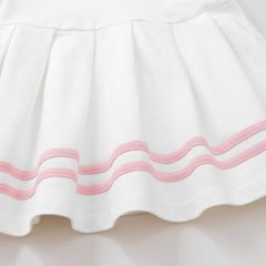 Đầm Polo Phối Màu Xếp Ly In Gấu Lotso