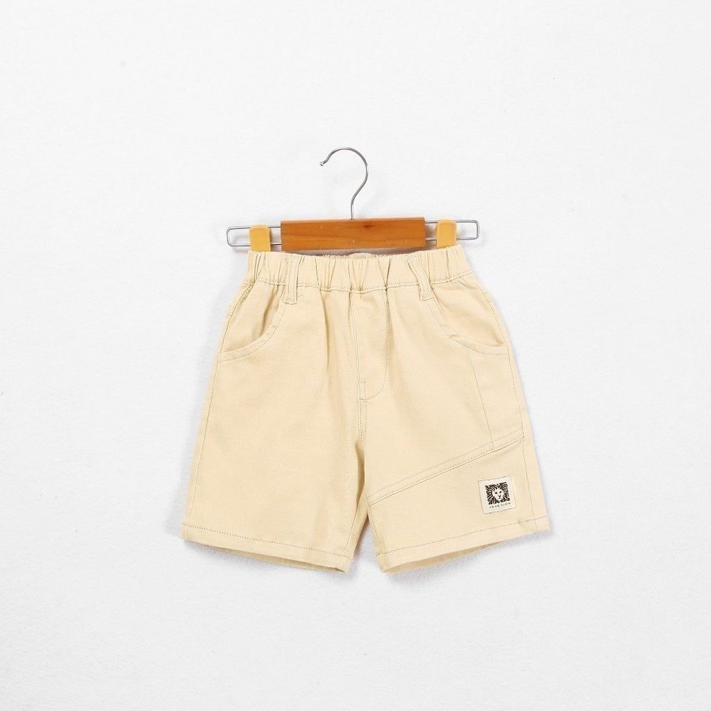 Quần Đùi Kaki Bé Trai In Logo Sư Tử