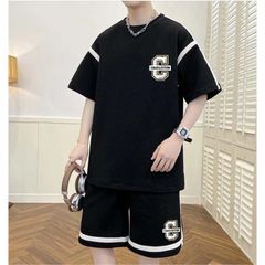 Bộ Thun Lửng Thể Thao Form Rộng Bé Trai In CHARLESTON