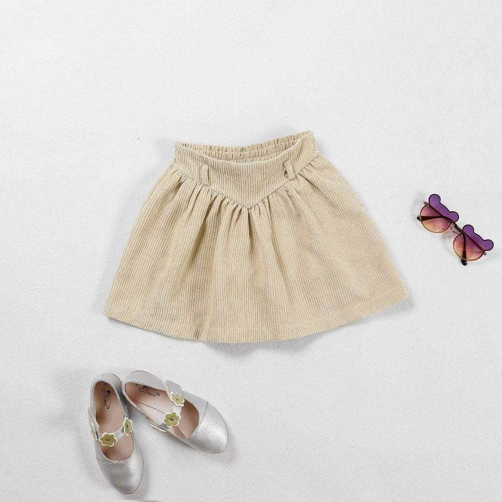 Chân Váy Nhung Xoè Lưng Nhún Bé Gái