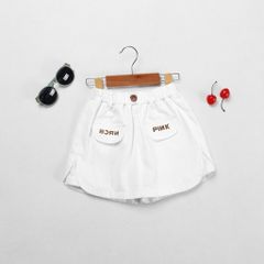 Quần Kaki Giả Váy Born Pink Bé Gái