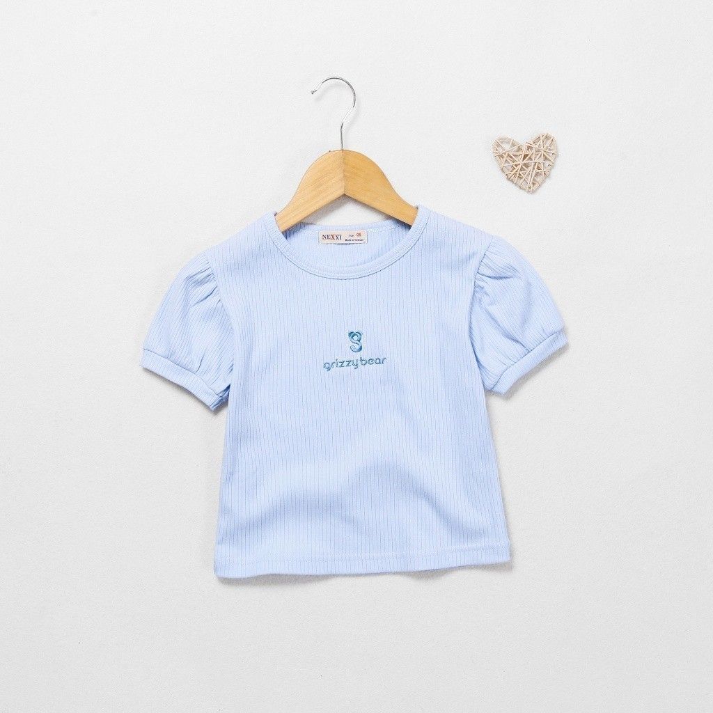 Áo Thun Gân Croptop GRIZZY Bé Gái