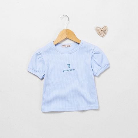 Áo Thun Gân Croptop GRIZZY Bé Gái