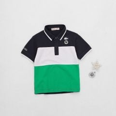 Áo Thun Polo Bé Trai Phối Màu Logo Cá Sấu
