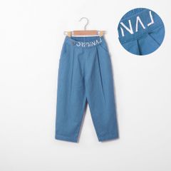 Quần Dài Linen Ống Xếp Ly In ORIGINAL Cho Bé Gái Nexxi