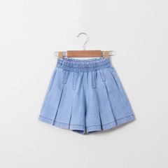 Quần Đùi Jean Ống Xếp Ly Giả Váy Bé Gái