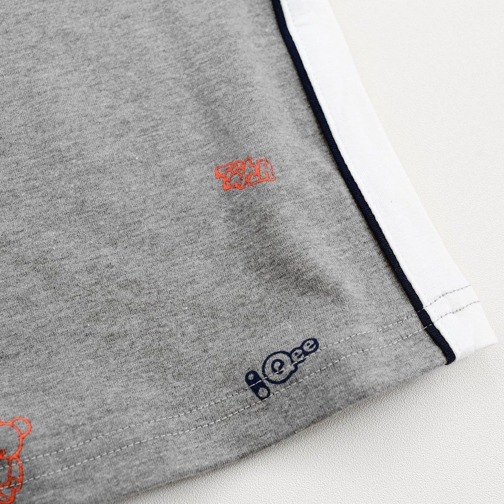 Bộ Thun Sát Nách Cho Bé Trai In Hoạ Tiết Gấu Qee