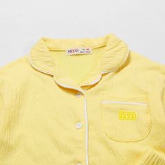 Bộ Pyjama Ngắn Tay Bé Gái In Chữ Love Trên Túi