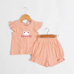Bộ Thun Cotton Dập In Hình Siêu Cute Cho Bé GáI Nexxi
