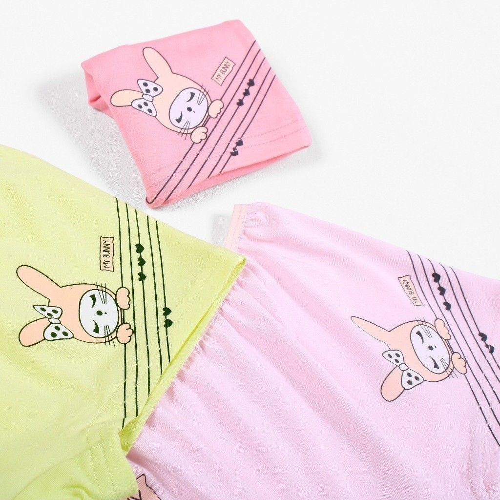 Set 5 Quần Chip Đùi In Hình Thỏ Bunny Bé Gái