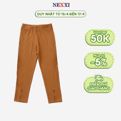 Quần Legging Dài Xẻ Lai Thêu Hình Thỏ Cho Bé Gái