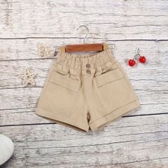 Quần Đùi Jean Mộc 2 Túi Bé Gái