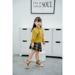 Áo Hoodie  Da Cá  Bé Gái Có Nón In Tom & Jerry Năng Động Nexxi