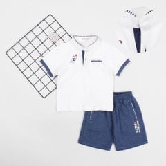 Bộ Thun Lửng Thể Thao Cổ Trụ Bé Trai Nets