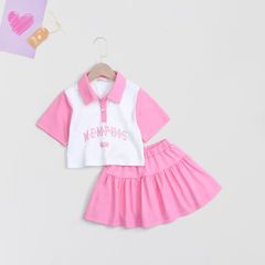 Set Váy Thể Thao Phối Màu In MEMPHIS Bé Gái Nexxi