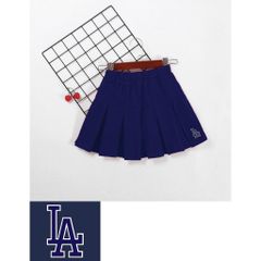 Chân Váy Thun Bé Gái Xếp Ly In La