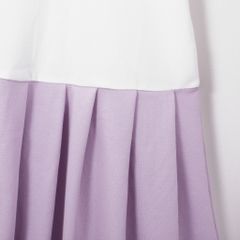 Đầm Thun Polo Bé Gái Xếp Ly Thêu Chữ Babygirl