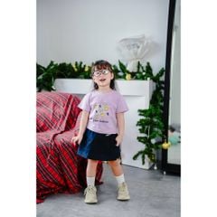 Set Áo Thun In Hoa Sun Flower Kèm Chân Váy Linen Bèo Tầng Siêu Điệu Đà Cho Bé Gái  Nexxi