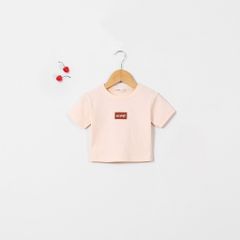 Áo Croptop Bé Gái Chất Liệu Thun Gân In Chữ So What