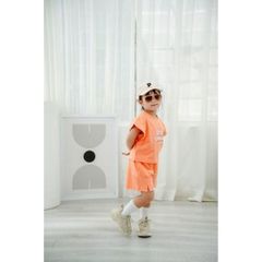 Bộ Thun Ngắn Tay Bé Gái Cá Tính In Chữ Ice Cream