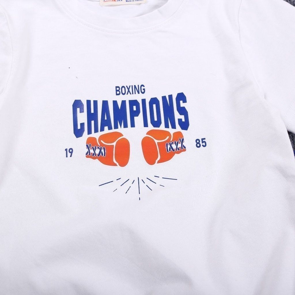 Bộ Quần Đùi Áo Thun Ngắn Tay Bé Trai Champions