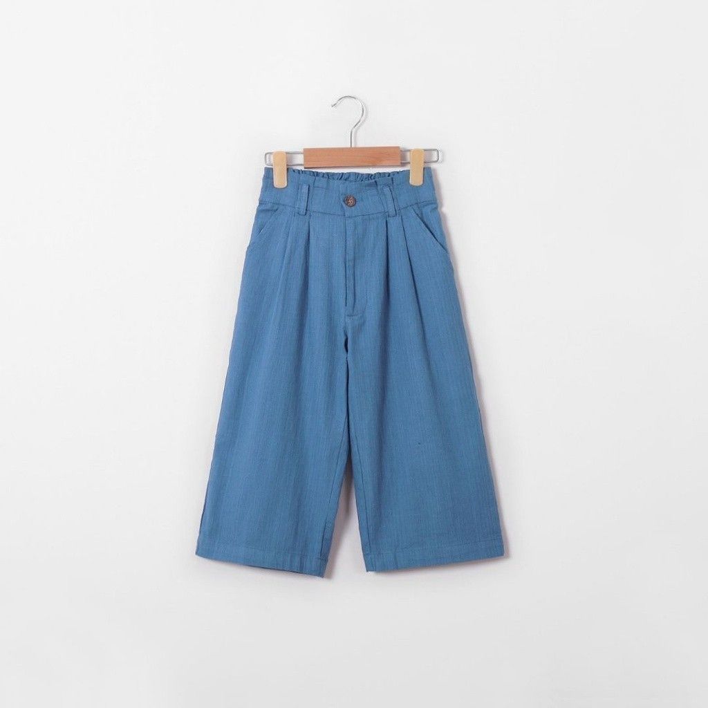 Quần Dài Ống Suông Bé Gái Chất Liệu Linen
