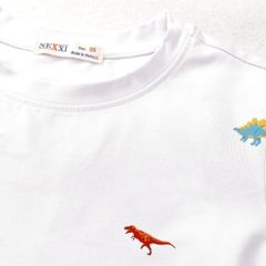 Áo Thun Cổ Tròn Bé Trai Hoạ Tiết Khủng Long