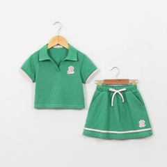 Set Bộ Váy Thể Thao Bé Gái Viền Màu Yankees