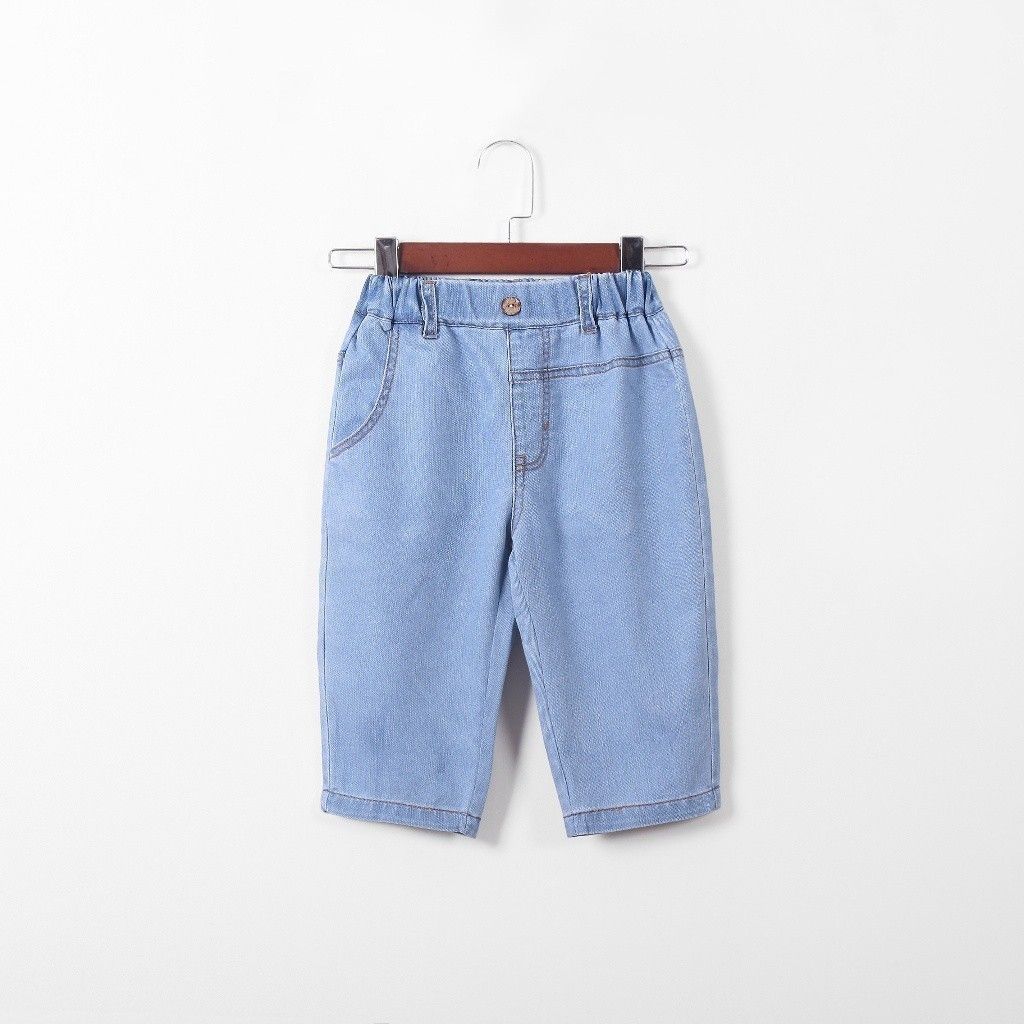 Quần Jean Lửng Chất Liệu Thoáng Mát Cho Bé Gái