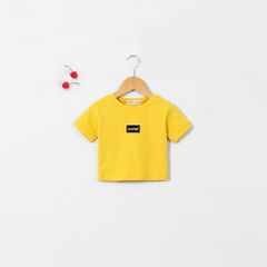 Áo Croptop Bé Gái Chất Liệu Thun Gân In Chữ So What