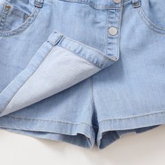 Quần Giả Váy Jean Mềm Thêu Chữ In Hình Kuromi Hotrend Cho Bé Gái Nexxi