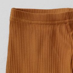 Quần Legging Dài Xẻ Lai Thêu Hình Thỏ Cho Bé Gái