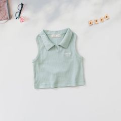 Áo Thun Gân Sát Nách Croptop Bé Gái Thêu Chữ Always
