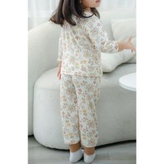 Bộ Đồ Ngủ Unisex Chất Liệu Thun Gân In Hoạ Tiết