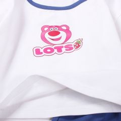 Bộ Thun Đùi In Gấu Lotso Bé Gái