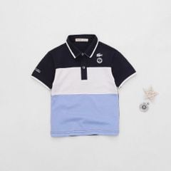 Áo Thun Polo Bé Trai Phối Màu Logo Cá Sấu