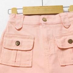 Quần Váy Kaki Bé Gái Đính Nút 2 Túi Hộp