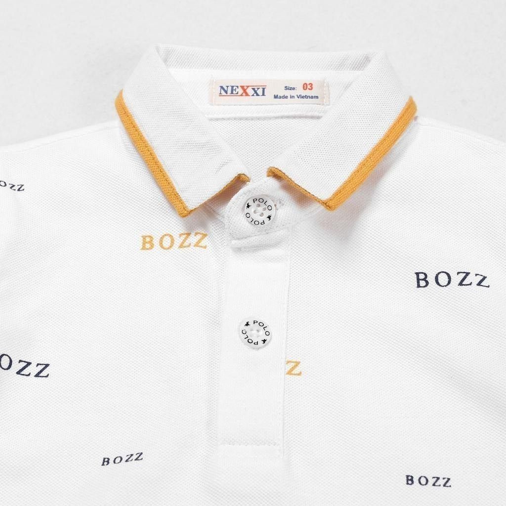 Áo Thun Polo Bé Trai In Hoạ Tiết Bozz
