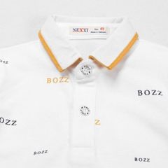 Áo Thun Polo Bé Trai In Hoạ Tiết Bozz