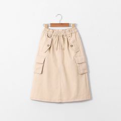 Chân Váy Midi Chất Liệu Kaki Túi Hộp 2 Túi Giả