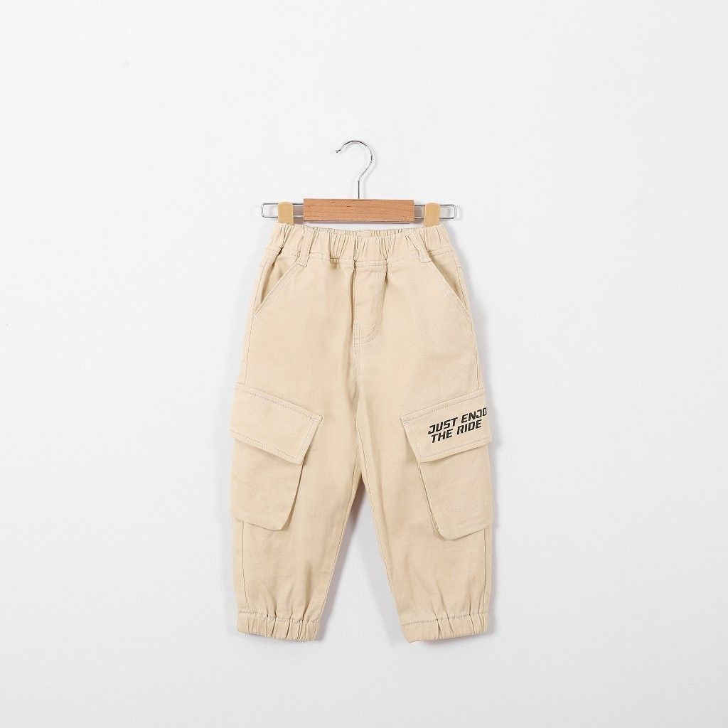 Quần Jogger Túi Hộp Bé Trai Just Enjoy The Ride