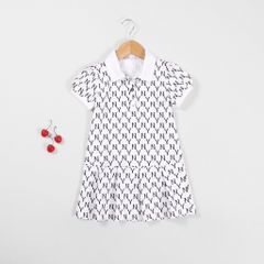 Váy Polo Xếp Ly Bé Gái Hoạ Tiết NY