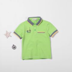 Áo Thun Cổ Bẻ Bo Dệt Capitan Bé Trai