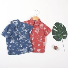 Sơ Mi Bé Trai Linen Hoạt Tiết Bien Bé Trai