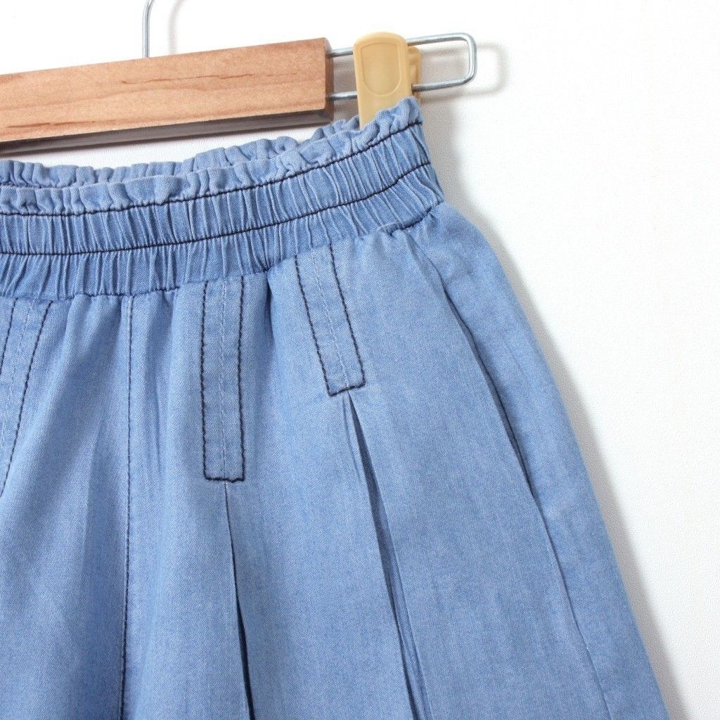 Quần Đùi Jean Ống Xếp Ly Giả Váy Bé Gái