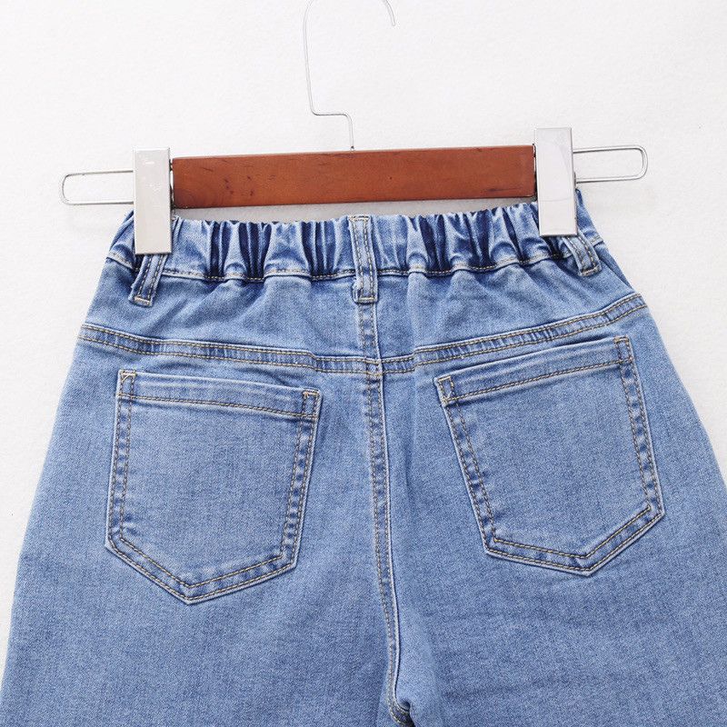 Quần Jean Lửng Bé Gái 2 Túi Trước